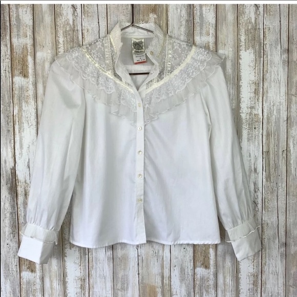 🤍 Vintage Gunne Sax blouse | XXS - Picture 10 of 15